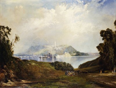 Vista para o Fairmont Waterworks, Filadélfia, de Thomas Moran