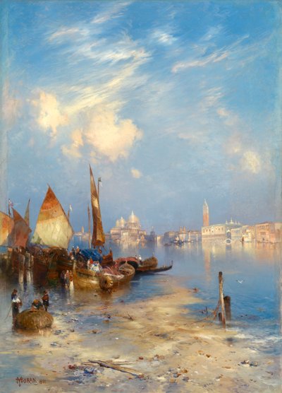 Uma vista de Veneza, 1891. de Thomas Moran