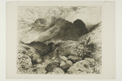 Ponte na passagem de Glencoe, Escócia de Thomas Moran