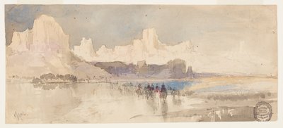 Canyon do Rio Virgin, sul de Utah de Thomas Moran