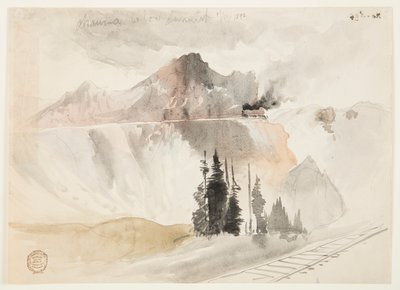 Chama abaixo do cume de Thomas Moran