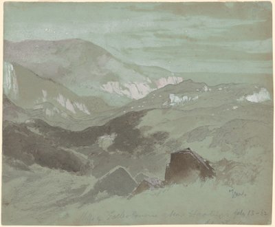 Penhascos de Ecclesbourne perto de Hastings de Thomas Moran
