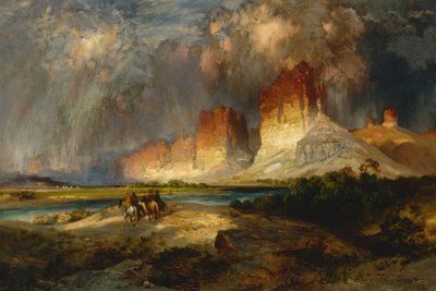 Cliffs of the Upper Colorado River, Wyoming Territory, 1882. de Thomas Moran