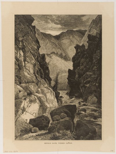 Portão do Diabo, desfiladeiro de Weber de Thomas Moran