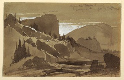 Desenho, perto de Meadow Creek, Utah, 25 de julho de 1871 de Thomas Moran