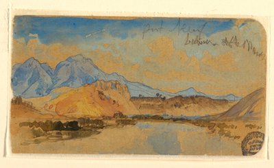 Desenho, Port Neuf Canyon, Idaho, possivelmente 1879 de Thomas Moran