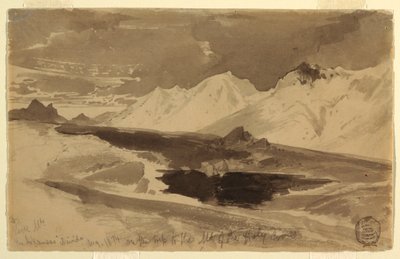 Desenho, The Arkansas Divide, agosto de 1874 de Thomas Moran