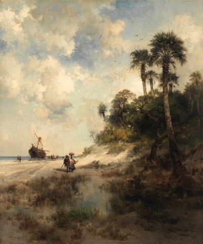 Fort George Island, Flórida de Thomas Moran