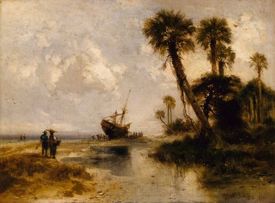 Fort George Island, Flórida, 1878. de Thomas Moran