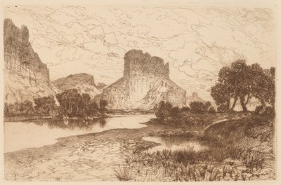 Green River, território de Wyoming de Thomas Moran