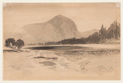 Fonte termal no rio do jardineiro de Thomas Moran