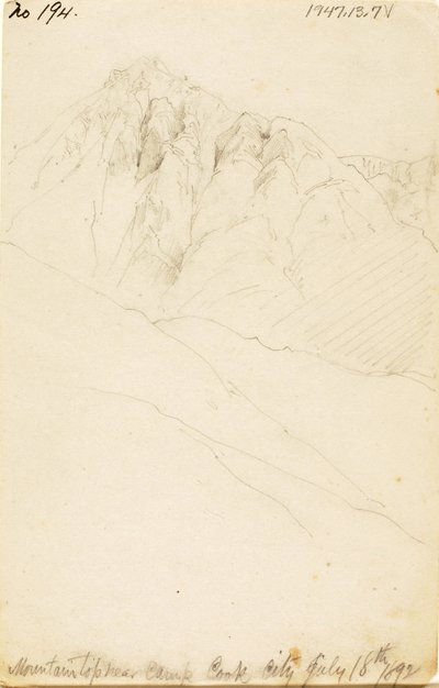 No acampamento em Soda Butte Creek, Cook City de Thomas Moran
