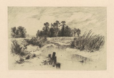 Nos prados de Newark de Thomas Moran