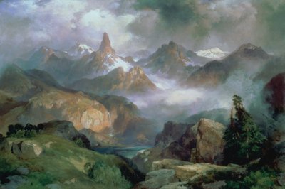 Pico do Índice, Parque Nacional de Yellowstone de Thomas Moran