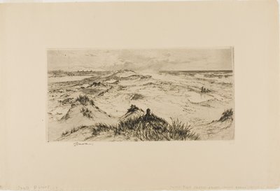 Olhando sobre as dunas de areia - Easthampton de Thomas Moran