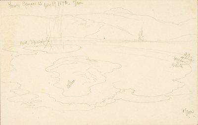 Bacia inferior do Geyser de Thomas Moran