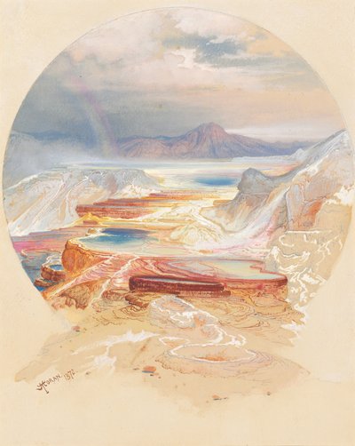 Terraço Minerva, Yellowstone de Thomas Moran
