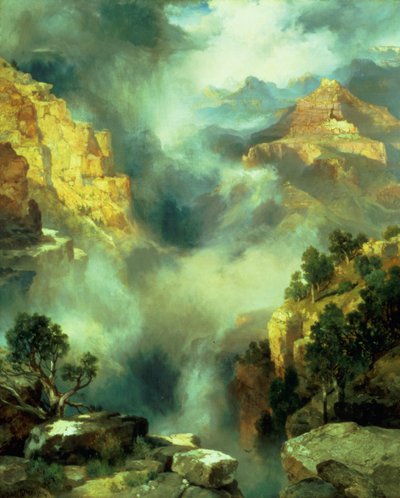 Névoa no Canyon, 1914 de Thomas Moran