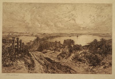 Manhã, Hook Pond, East Hampton de Thomas Moran