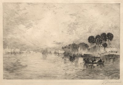 Manhã no rio St. Johns, Flórida, 1881. de Thomas Moran