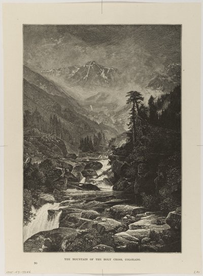 Montanha da Santa Cruz, Colorado de Thomas Moran