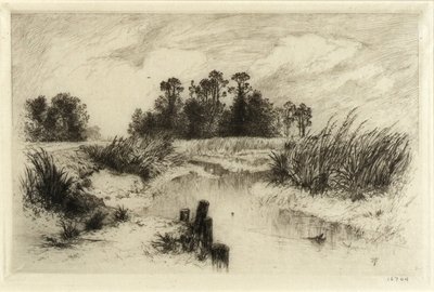 Perto de Easthampton, L.I. (Passaic Meadows) de Thomas Moran