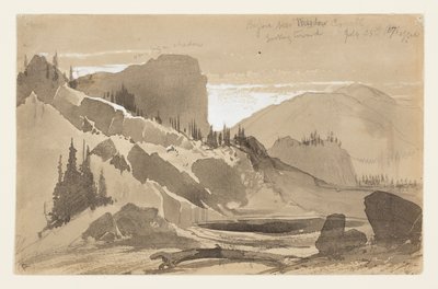 Perto de Meadow Creek, Utah de Thomas Moran