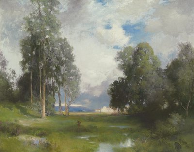 Missão Santa Barbara, 1916 de Thomas Moran