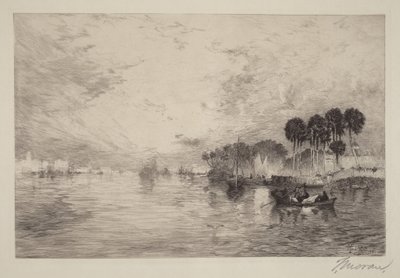Rio St. Johns, Flórida de Thomas Moran