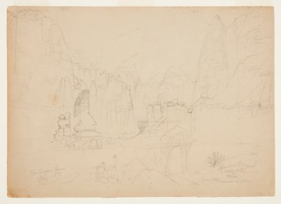 O Canyon do Rio Virgin, sul de Utah de Thomas Moran