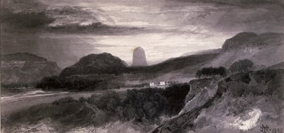 A Torre do Diabo de Johnstons de Thomas Moran