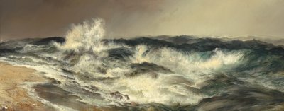 O Mar Muito Ressonante, 1884. de Thomas Moran