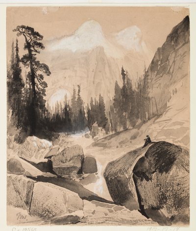 The North Dome, Yosemite, Califórnia de Thomas Moran