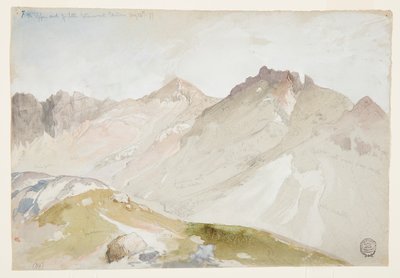 A extremidade superior de Little Cottonwood Canyon, Wasatch Range, perto de Ogden, Utah de Thomas Moran