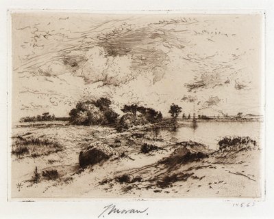 Three Mile Harbor Easthampton, L.I. de Thomas Moran