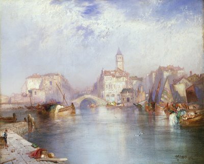 Canal de Veneza, 1896 de Thomas Moran