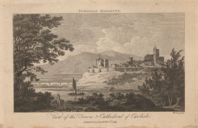 Vista da Cidade e da Catedral de Carlisle de Thomas Morris