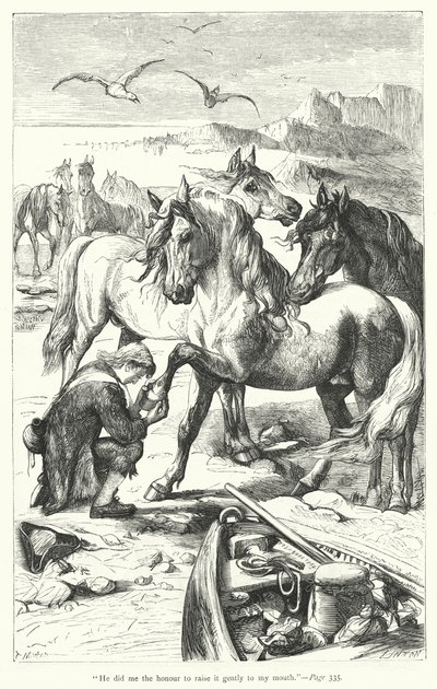Ilustração para Gullivers Travels de Jonathan Swift (gravura) de Thomas Morten