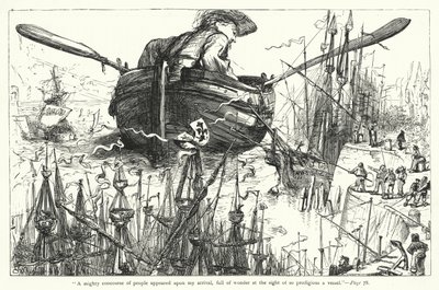 Ilustração para Gullivers Travels de Jonathan Swift (gravura) de Thomas Morten