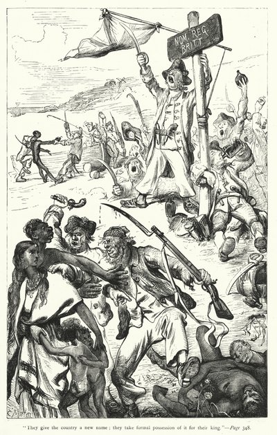 Ilustração para Gullivers Travels de Jonathan Swift (gravura) de Thomas Morten