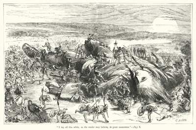 Ilustração para Gullivers Travels de Jonathan Swift (gravura) de Thomas Morten
