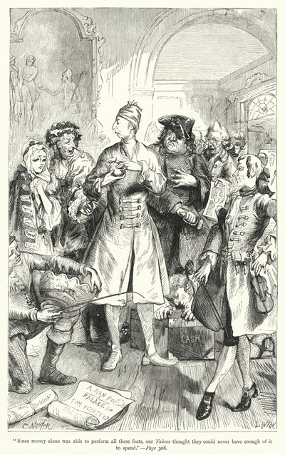 Ilustração para Gullivers Travels de Jonathan Swift (gravura) de Thomas Morten