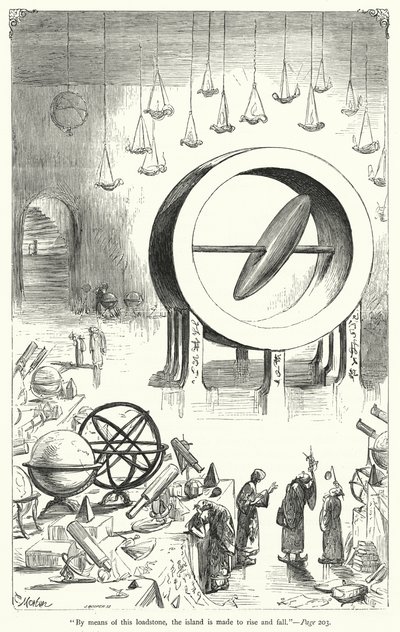Ilustração para Gullivers Travels de Jonathan Swift (gravura) de Thomas Morten