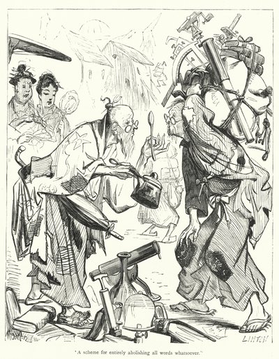 Ilustração para Gullivers Travels de Jonathan Swift (gravura) de Thomas Morten