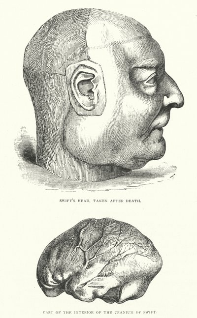 Ilustração para a vida de Jonathan Swift (gravura) de Thomas Morten
