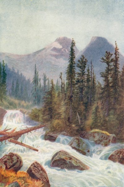 Glacier Crest, Illecillewaet (litografia a cores) de Thomas Mower Martin