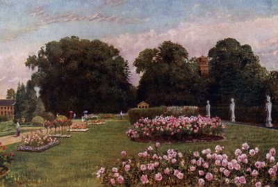 Kew Gardens: No Jardim Italiano (cor litho) de Thomas Mower Martin