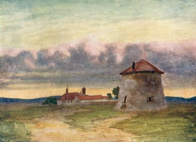 Torre Martello, Planícies de Abraão (litografia a cores) de Thomas Mower Martin