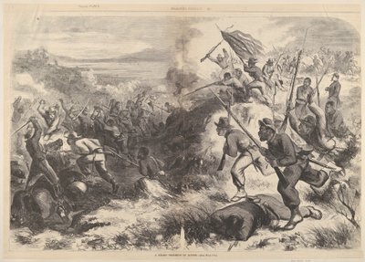 Um Regimento Negro em Acção da Harpers Weekly, 14 de Março de 1863. de Thomas Nast