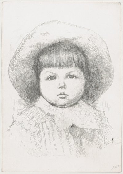 Retrato de uma criança Cyril Nast, depois de 1879., depois de 1879. de Thomas Nast
